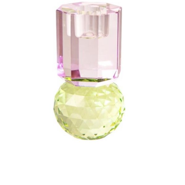 Hovedbilde Krystall lysestake mint/violet