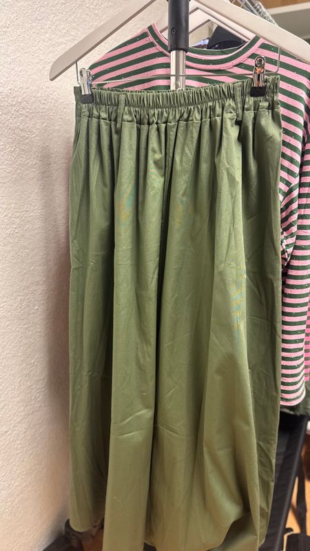 green skirt