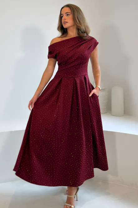 Hovedbilde Betty red Gold bling dress