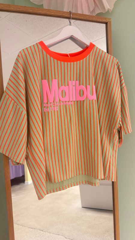 Malibu orange mint rose t shirt