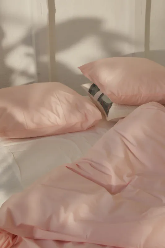 Percale Bed Linen Set, blush 140 x 200 cm