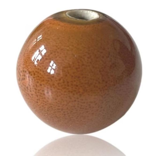 Hovedbilde stor kule brent orange 6 cm