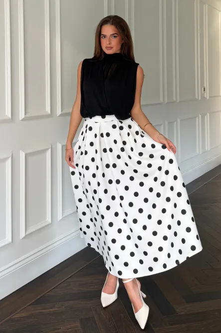 Hovedbilde white polka skirt