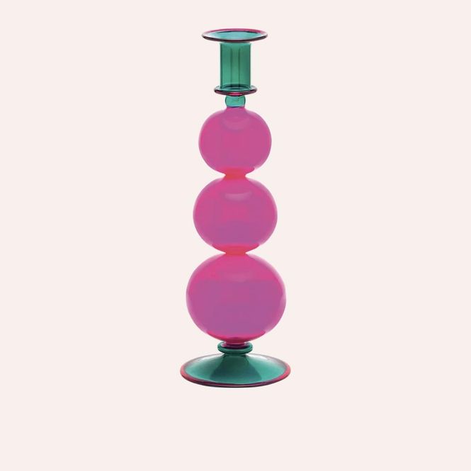Hovedbilde Pink green candle holder