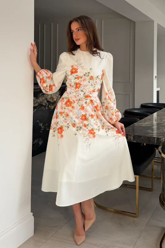 White  flower dress