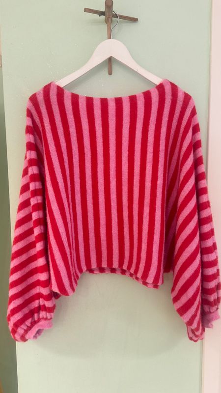 Rose stripe knit