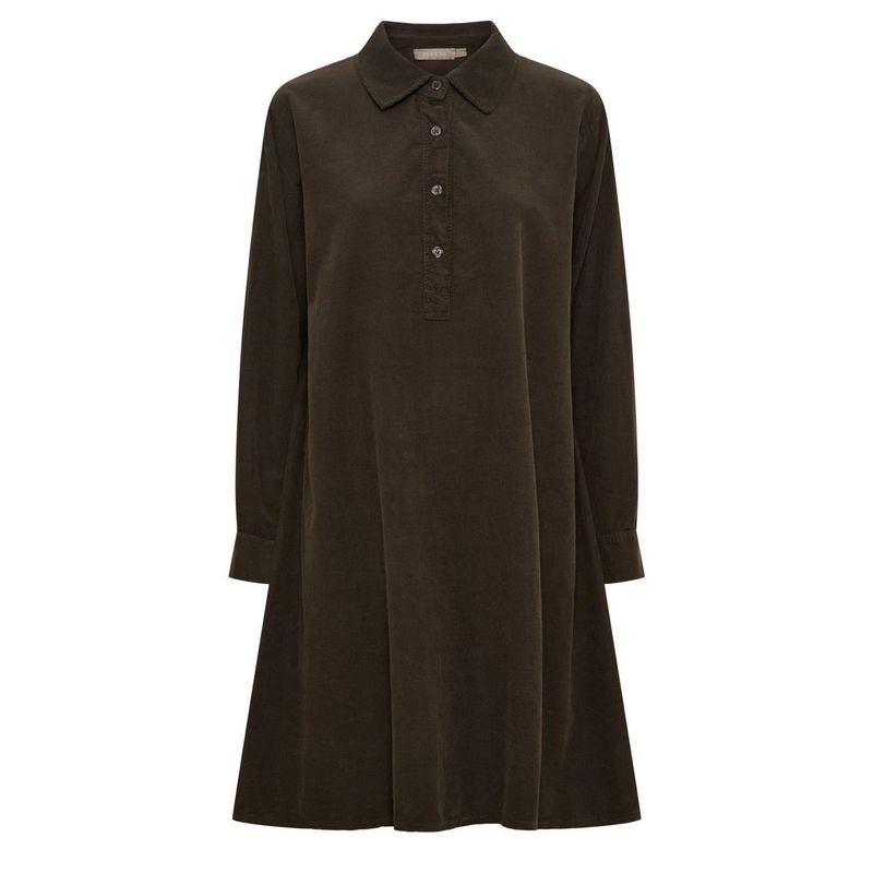 Brown cord dress