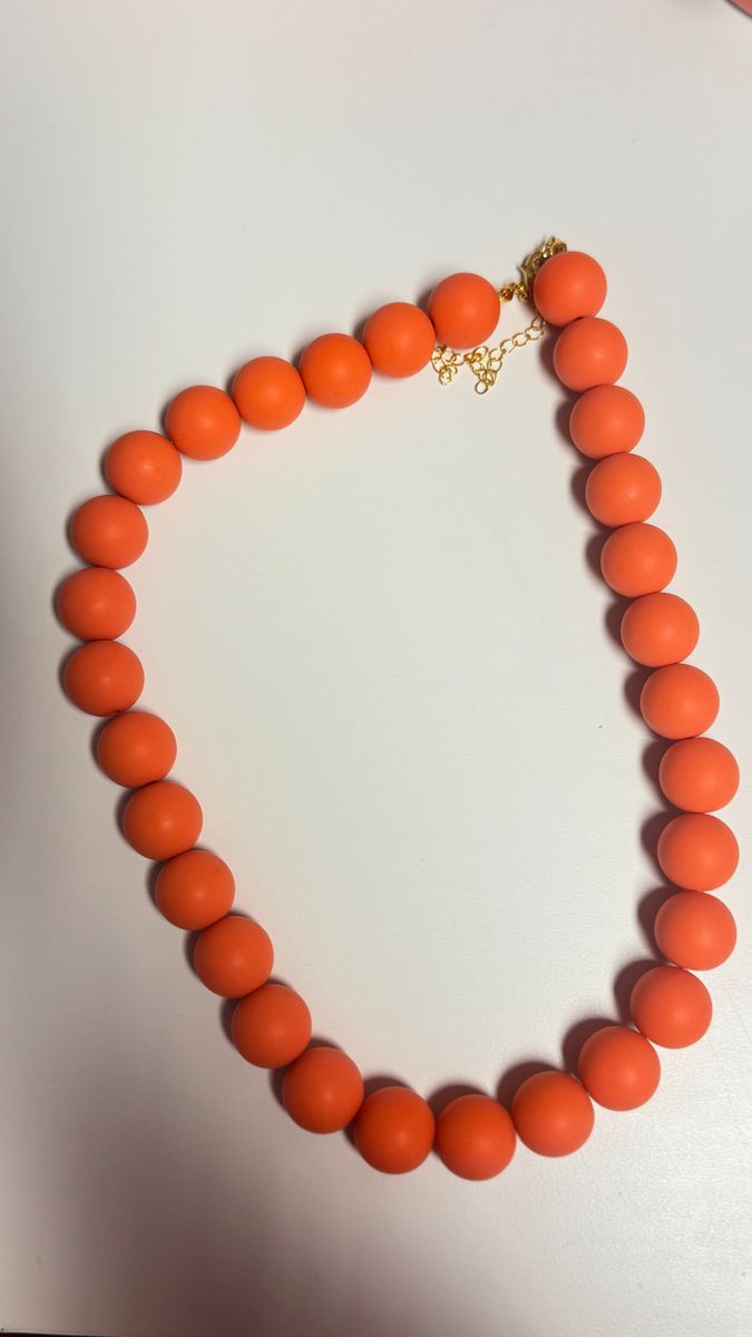 Orange Matt necklace 