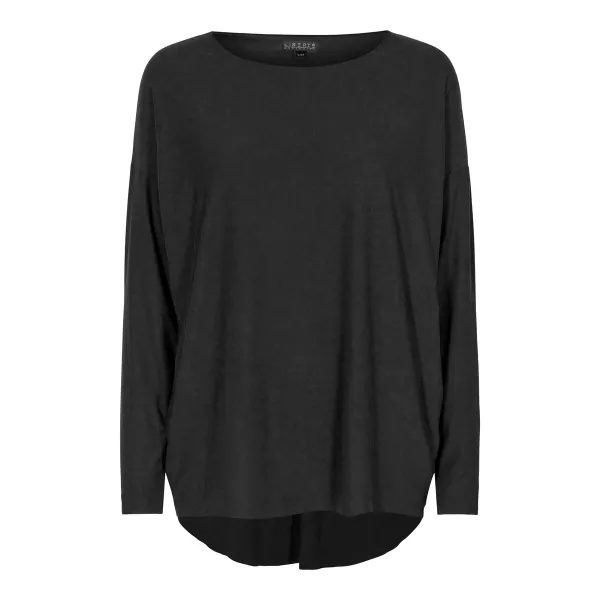 Hovedbilde Alma ls top black MED FLEECE