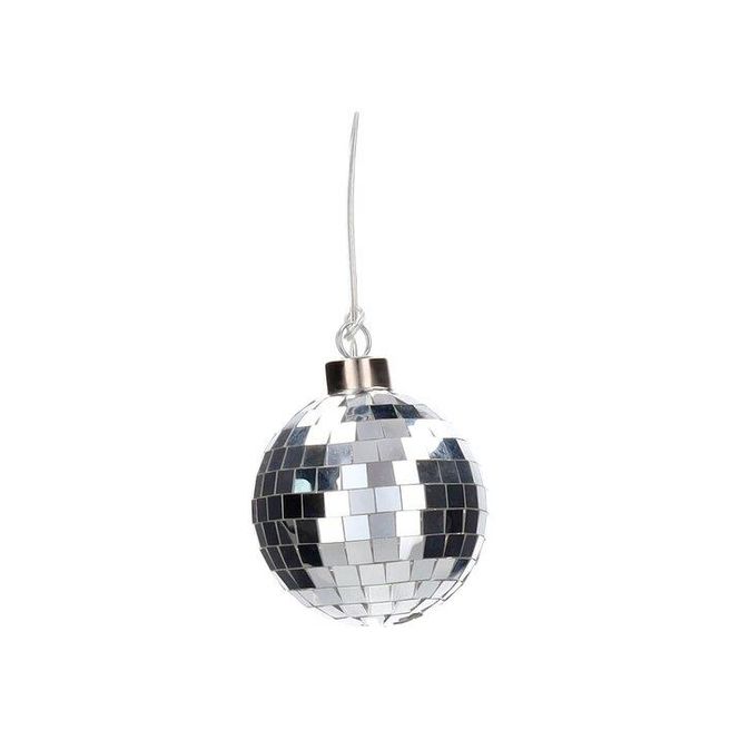 Hovedbilde Disco kule 8 cm silver LED LYS