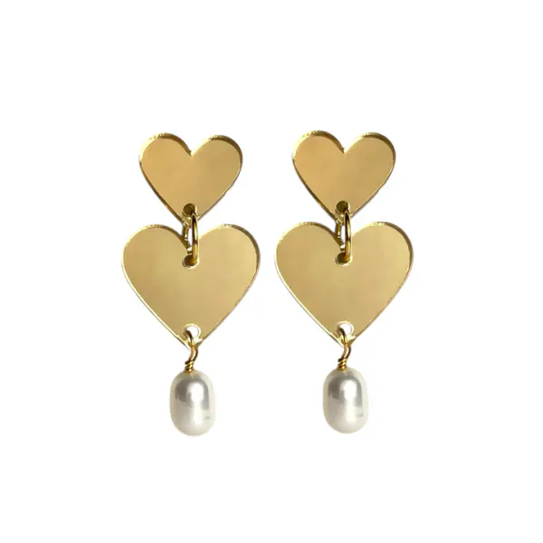 Hovedbilde Pearly Hearts - Golden with Pearl