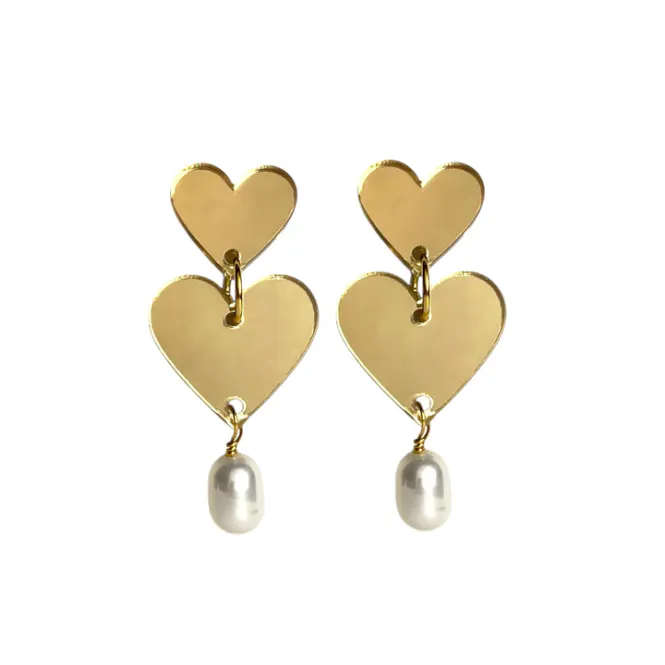 Hovedbilde Pearly Hearts - Golden with Pearl
