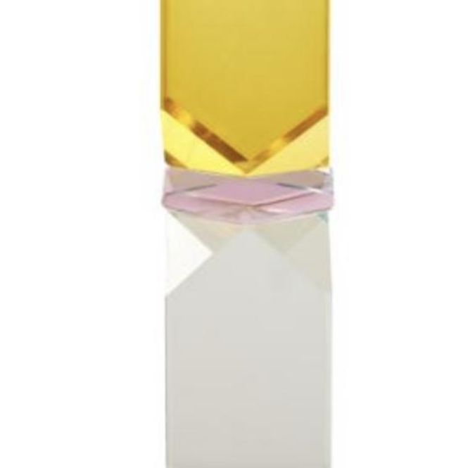 Hovedbilde Krystall lysestake yellow /pink/ light mint