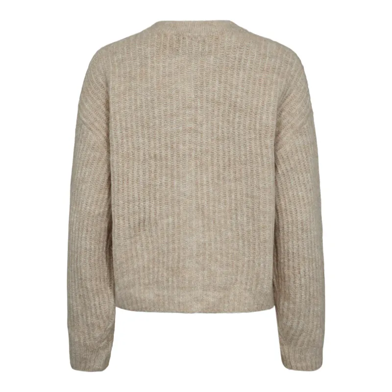 FRO O-NECK CARDIGAN - IVORY
