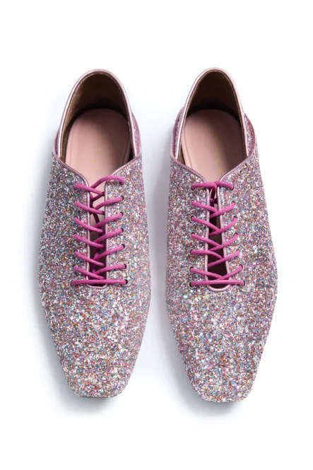 Hovedbilde Solvej-sko - Plommeglitter