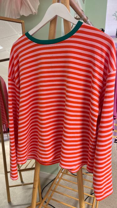 Hovedbilde Orange stripe sweather 