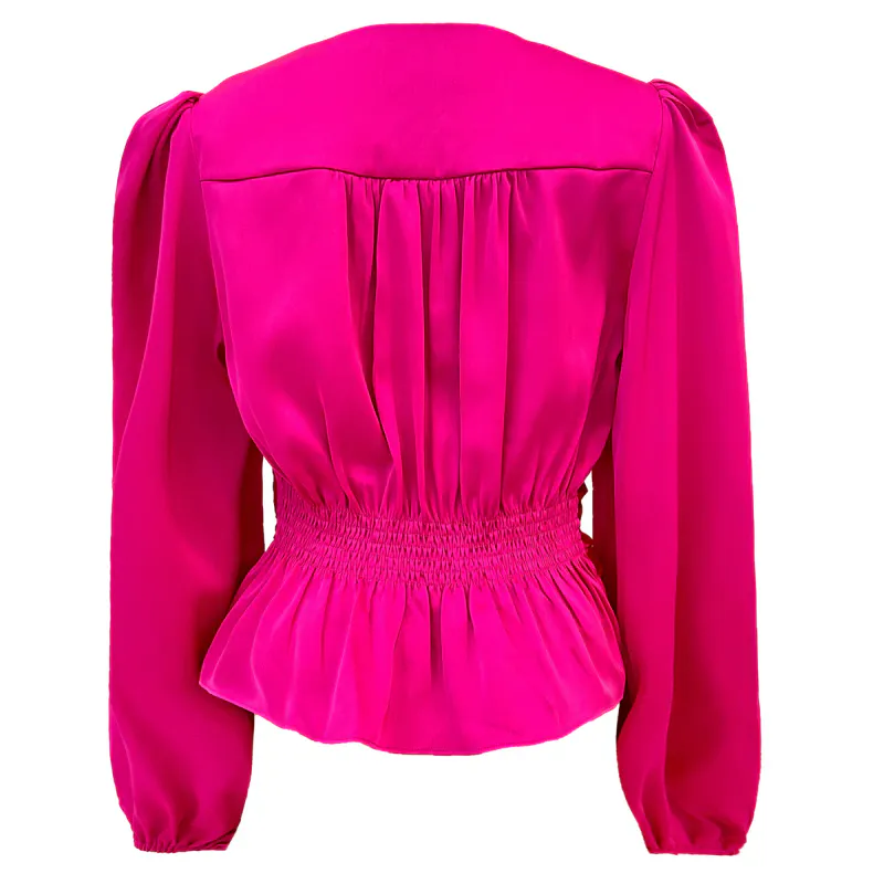 Tiki blouse pink
