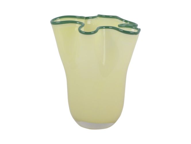 Hovedbilde Vase ruffles gul grøn mindre
