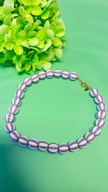 Hovedbilde The lilac and White necklace 
