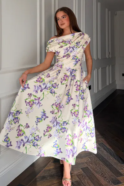 Hovedbilde Betty cream Lilac dress