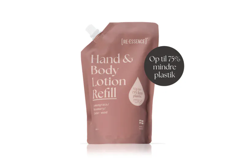 500 ML HÅND- OG KROPPSLOTION REFILL SITRONGRESS/ROSMARIN/SEDERTRE